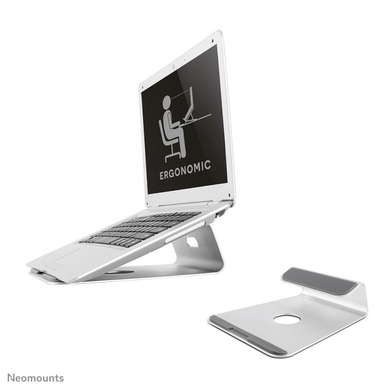 Neomounts NSLS025 Support pour ordinateur portable 10-17" - universel, Supports de Laptop, Argent, Aluminium, 25,4 cm 10", 43,2 cm 17", 5 kg