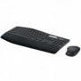Logitech 920-008221, Taille réelle 100 %, Sans fil, RF sans fil + Bluetooth, QWERTZ, Noir, Souris incluse