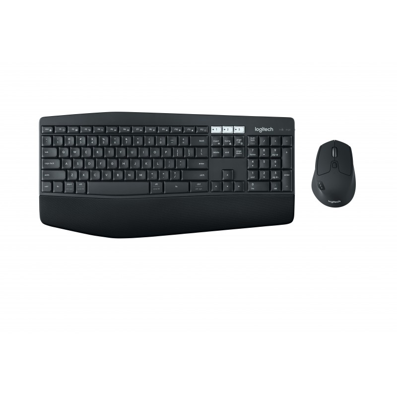 Logitech 920-008226, Taille réelle 100 %, Sans fil, RF sans fil + Bluetooth, QWERTY, Noir, Souris incluse