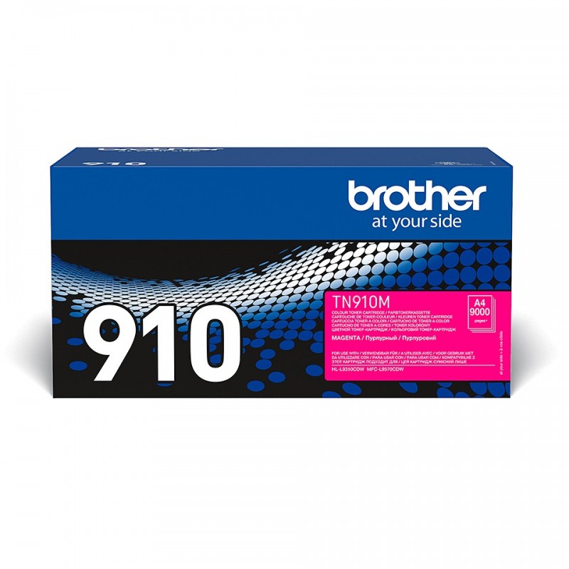 Brother Cartouche de toner TN-910M originale – Magenta, 9000 pages, Magenta, 1 pièce