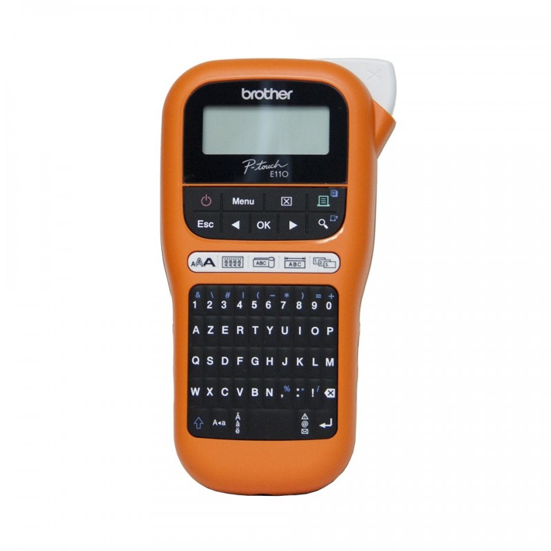 Brother PT-E110 étiqueteuse professionnelle, QWERTY, HGeTZe, Transfert thermique, 180 x 180 DPI, 20 mmsec, AAA