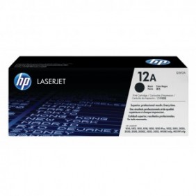 HP 12A toner LaserJet noir authentique, 2000 pages, Noir, 1 pièce