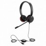 Jabra Evolve 20, Avec fil, BureauCentre d'appels, 150 - 7000 Hz, 132 g, Casque, Noir