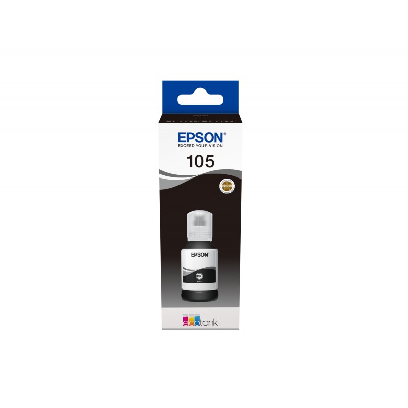 Epson 105 EcoTank Pigment Black ink bottle, Noir, Encre à pigments, 140 ml, 1 pièce