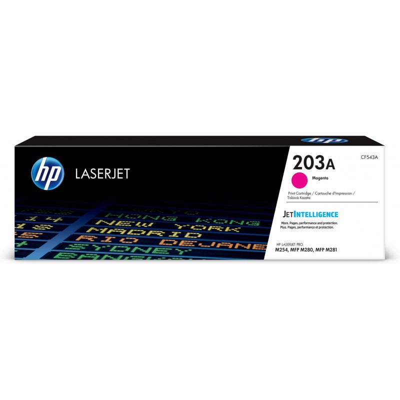 HP Cartouche de toner magenta authentique 203A pour LaserJet, 1300 pages, Magenta, 1 pièce