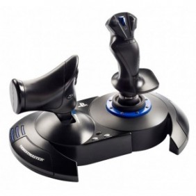 ThrustMaster T.Flight Hotas 4, Joystick, PC, PlayStation 4, Numérique, Avec fil, USB 2.0, Noir, Bleu