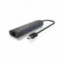 ICY BOX IB-HUB1406-C, USB 3.2 Gen 1 3.1 Gen 1 Type-C, 10,100,1000 Mbits, Anthracite, RJ-45, USB 3.2 Gen 1 3.1 Gen 1 Type-A, Aluminium, Chine