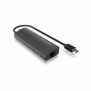 ICY BOX IB-HUB1406-C, USB 3.2 Gen 1 3.1 Gen 1 Type-C, 10,100,1000 Mbits, Anthracite, RJ-45, USB 3.2 Gen 1 3.1 Gen 1 Type-A, Aluminium, Chine