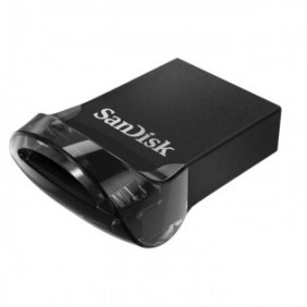 SanDisk Ultra Fit, 128 Go, USB Type-A, 3.2 Gen 1 3.1 Gen 1, Sans capuchon, 1,28 g, Noir