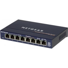 Netgear GS108, Non-géré, Full duplex, Connexion Ethernet, supportant l'alimentation via ce port
