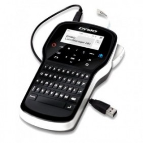 Dymo LabelManager 280, QWERTY, D1, Transfert thermique, Lithium-Ion Li-Ion, Noir, Argent