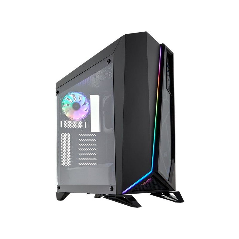 Corsair Carbide SPEC-OMEGA RGB, Midi Tower, PC, Noir, ATX, micro ATX, Mini-ITX, Acier, Verre trempé, Gaming