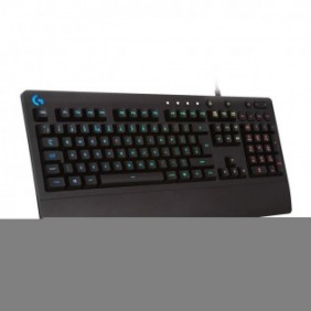 Logitech G G213 Prodigy, Taille réelle 100 %, Avec fil, USB, QWERTY, LED RGB, Noir