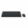Logitech MK545 ADVANCED Wireless Keyboard and Mouse Combo, Taille réelle 100 %, Avec fil, USB, QWERTZ, Noir, Souris incluse