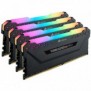 Corsair Vengeance RGB CMW32GX4M4C3200C16, 32 Go, 4 x 8 Go, DDR4, 3200 MHz, 288-pin DIMM, Noir