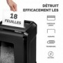 Fellowes Powershred 92Cs, Découpage en bandes, 4 x 38 mm, 25 L, 4 roue, 30 min, SafeSense