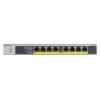 Netgear GS108LP, Non-géré, Gigabit Ethernet 101001000, Connexion Ethernet, supportant l'alimentation via ce port , Grille de montage, 1U, Montage mural