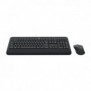 Logitech 920-008923, Taille réelle 100 %, Sans fil, RF sans fil, QWERTY, Noir, Souris incluse