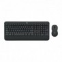 Logitech 920-008923, Taille réelle 100 %, Sans fil, RF sans fil, QWERTY, Noir, Souris incluse