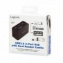 LogiLink CR0042, Avec fil, USB 3.2 Gen 1 3.1 Gen 1 Type-A, Noir, CF, MS Duo, MS Micro , MicroSD , 2 To, USB 2.0, USB 3.2 Gen 1 3.1 Gen 1 Type-A