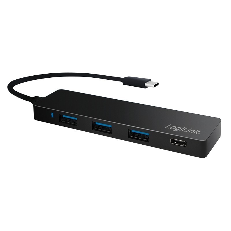 LogiLink UA0311, USB 3.2 Gen 1 3.1 Gen 1 Type-C, USB 3.2 Gen 1 3.1 Gen 1 Type-A, USB 3.2 Gen 1 3.1 Gen 1 Type-C, 5000 Mbits, Noir, Android, 300 mm