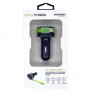 RealPower 257636, Auto, Allume-cigare, 5 V, 0,58 m, Noir, Vert