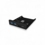 ICY BOX IB-HUB1417-i3, Noir, GL3520 ASM1543 GL3224, MicroSD , MicroSDHC, SD, SDHC, 101 mm, 137 mm, 25 mm