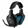 Logitech G G432 7.1 Surround Sound Wired Gaming Headset, Avec fil, Jouer, 20 - 20000 Hz, 280 g, Casque, Noir, Bleu