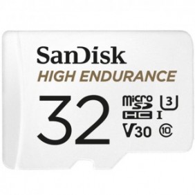 SanDisk High Endurance, 32 Go, MicroSDHC, Classe 10, UHS-I, 100 Mos, 40 Mos
