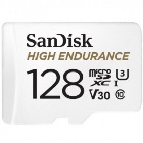 SanDisk High Endurance, 128 Go, MicroSDXC, Classe 10, UHS-I, 100 Mos, 40 Mos