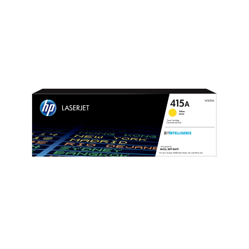 HP 415A Toner jaune LaserJet authentique, 2100 pages, Jaune, 1 pièce