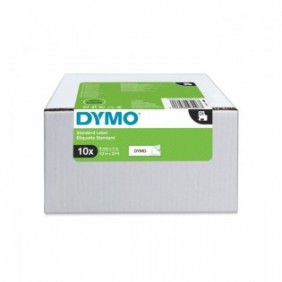 Dymo Value Pack, Blanc, Imprimante d'étiquette adhésive, 9 mm, 7 m, 300 g, 10 pièce
