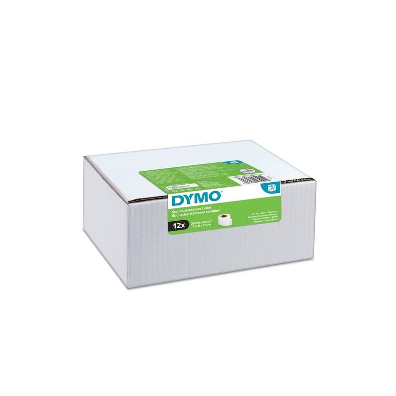 Dymo LW - Étiquettes d'adresse standard - 28 x 89 mm - 2093091, Blanc, Imprimante d'étiquette adhésive, Papier, Permanent, Rectangle, LabelWriter