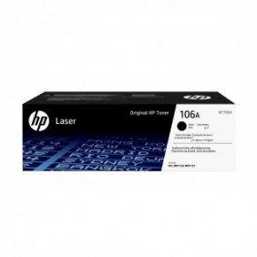 HP Cartouche de toner laser authentique 106A, noir, 1000 pages, Noir, 1 pièce