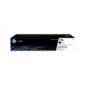 HP Cartouche de toner laser authentique 117A, noir, 1000 pages, Noir, 1 pièce
