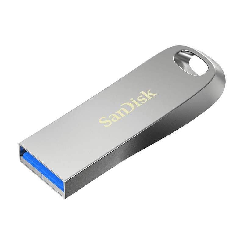 SanDisk Ultra Luxe, 256 Go, USB Type-A, 3.2 Gen 1 3.1 Gen 1, 150 Mos, Sans capuchon, Argent