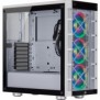 Corsair CC-9011189-WW, Midi Tower, PC, Blanc, ATX, micro ATX, Mini-ITX, Acier, Verre trempé, 17 cm