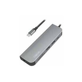 LogiLink UA0343, USB 3.2 Gen 1 3.1 Gen 1 Type-C, Aluminium, MicroSD , SD, HDMI, USB 3.2 Gen 1 3.1 Gen 1 Type-A, USB 3.2 Gen 1 3.1 Gen 1 Type-C, Android, 1 pièce