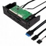 LogiLink UA0341, CF, MS Micro , Clé USB , MicroSD , SD, xD, Noir, 5.25", 5000 Mbits, RoHS, CE, SATA