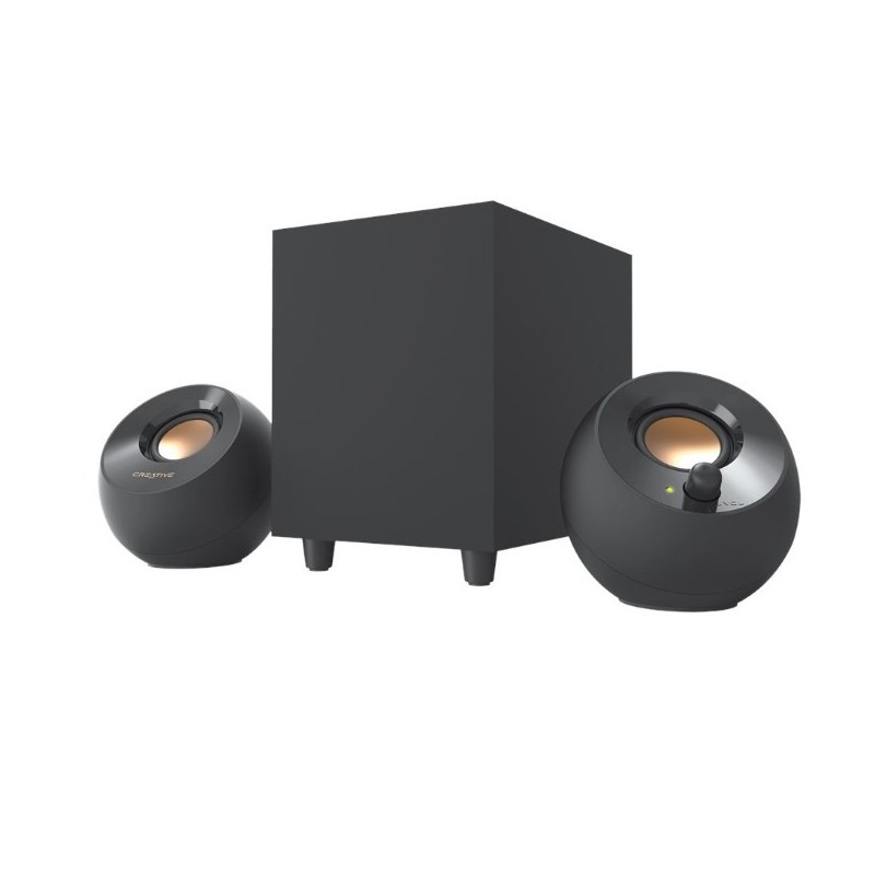 Creative Labs Creative Pebble Plus, 2.1 canaux, 8 W, Maison, Noir, 16 W, 75 dB