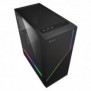 Sharkoon RGB FLOW, Midi Tower, PC, Noir, ATX, micro ATX, Mini-ITX, Multicolore, 16,5 cm