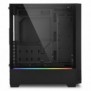 Sharkoon RGB FLOW, Midi Tower, PC, Noir, ATX, micro ATX, Mini-ITX, Multicolore, 16,5 cm