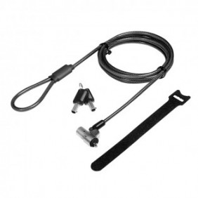 LogiLink NBS012, Noble, Clé, Acier, Noir, Argent