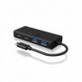 ICY BOX IB-HUB1426-CPD, USB 3.2 Gen 1 3.1 Gen 1 Type-C, USB 3.2 Gen 1 3.1 Gen 1 Type-A, USB 3.2 Gen 1 3.1 Gen 1 Type-C, 5000 Mbits, Noir, Aluminium, Plastique, 60 W