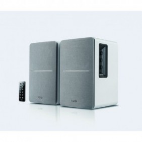 Edifier R1280DB, 2.0 canaux, Avec fil &sans fil, 42 W, 55 - 20000 Hz, Argent, Blanc