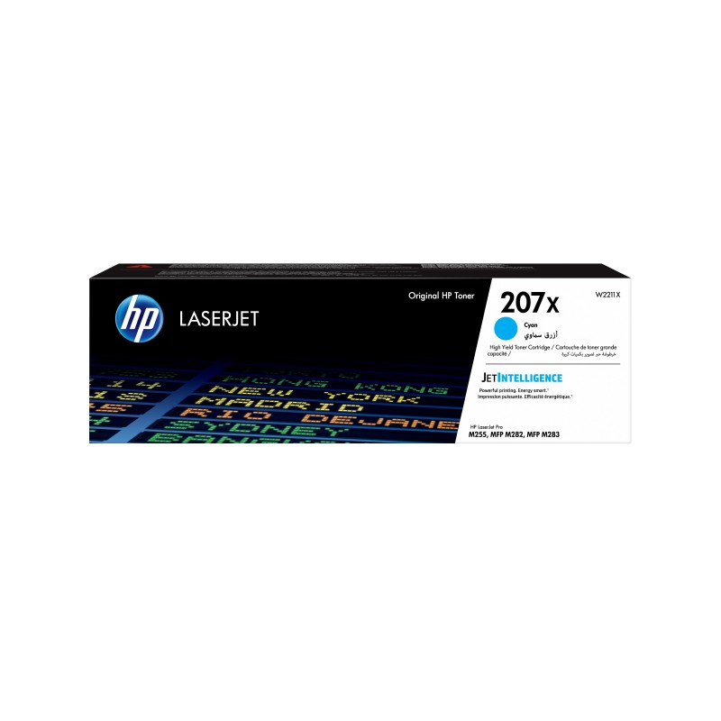 HP Toner cyan LaserJet 207X authentique grande capacité, 0 pages, 2450 pages, Cyan, 1 pièce
