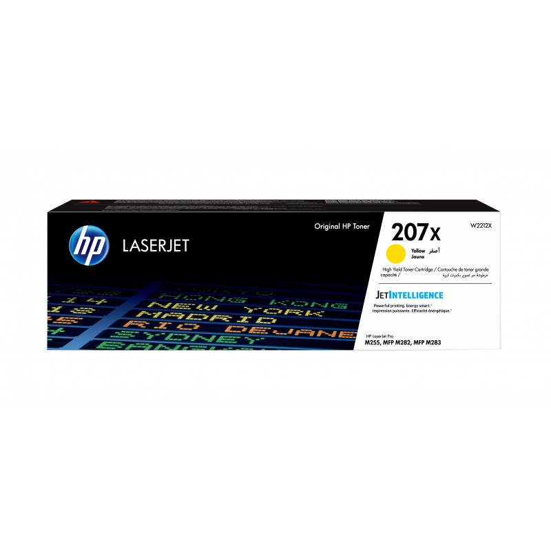 HP Toner jaune LaserJet 207X authentique grande capacité, 0 pages, 2450 pages, Jaune, 1 pièce