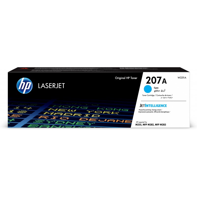 HP Toner cyan LaserJet 207A authentique, 0 pages, 1250 pages, Cyan, 1 pièce