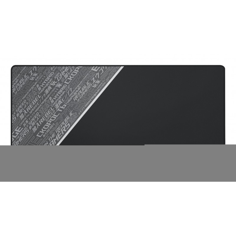 ASUS ROG Sheath BLK LTD, Noir, Gris, Blanc, Tissu, Caoutchouc, Base antidérapante, Tapis de souris de jeu