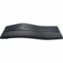 Logitech ERGO K860, Taille réelle 100 %, Sans fil, RF sans fil + Bluetooth, QWERTZ, Graphite